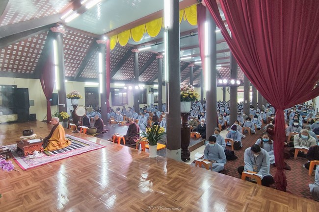 Early Spring Ceremony to pray for a peaceful country and happiness people at Hoa Phuc Pagoda in Ha Noi