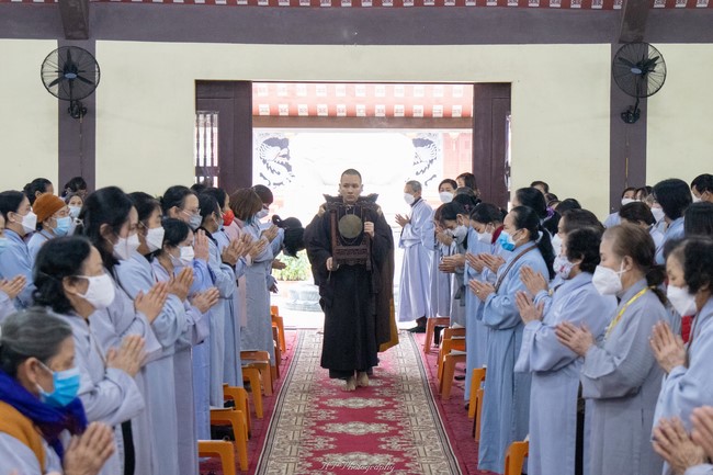 Early Spring Ceremony to pray for a peaceful country and happiness people at Hoa Phuc Pagoda in Ha Noi