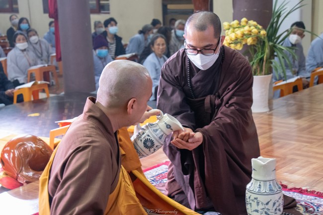 Early Spring Ceremony to pray for a peaceful country and happiness people at Hoa Phuc Pagoda in Ha Noi