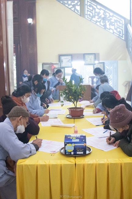 Early Spring Ceremony to pray for a peaceful country and happiness people at Hoa Phuc Pagoda in Ha Noi