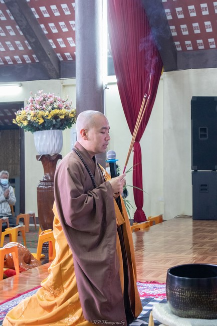 Early Spring Ceremony to pray for a peaceful country and happiness people at Hoa Phuc Pagoda in Ha Noi