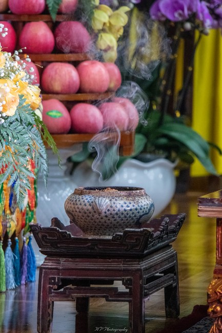 Early Spring Ceremony to pray for a peaceful country and happiness people at Hoa Phuc Pagoda in Ha Noi