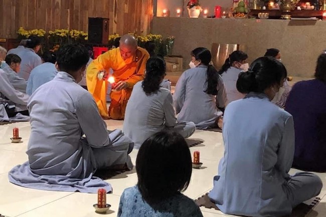 New Year's Praying Ceremony at Suoi Phap Pagoda, Tay Ninh