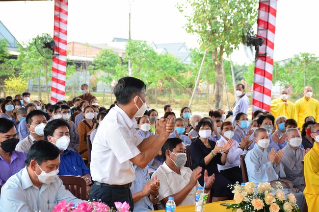 The ceremony setting up the signboard of Quang Phap pagoda - Tay Ninh