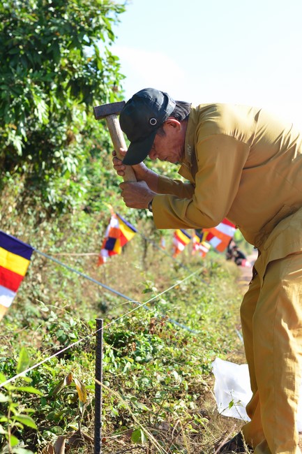The ceremony setting up the signboard of Quang Phap pagoda - Tay Ninh