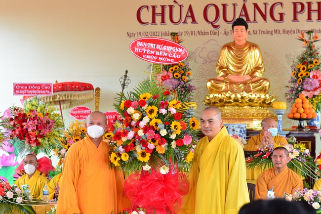The ceremony setting up the signboard of Quang Phap pagoda - Tay Ninh