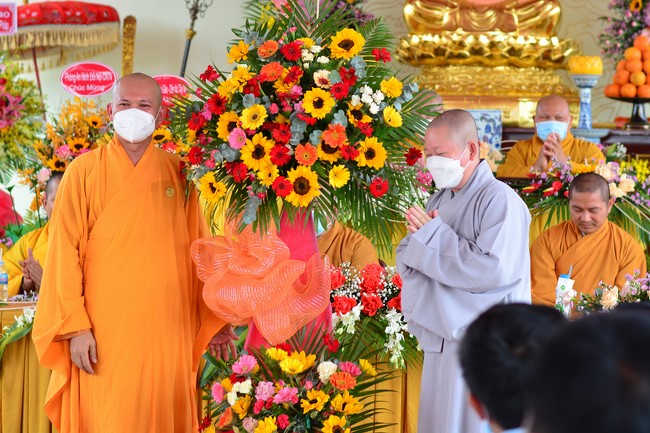 The ceremony setting up the signboard of Quang Phap pagoda - Tay Ninh