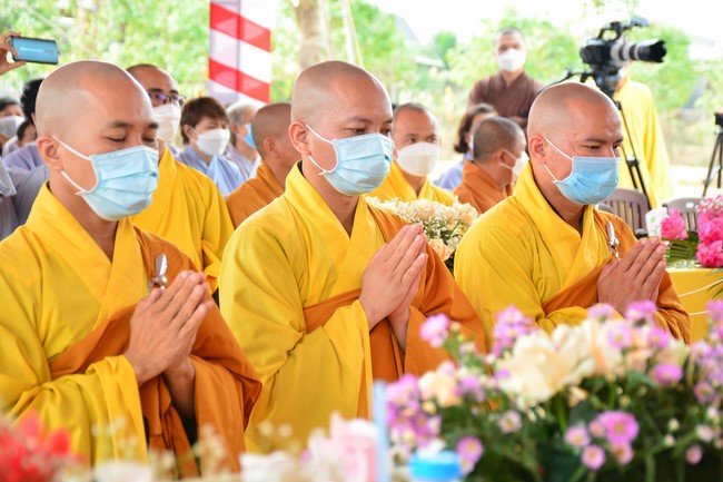 The ceremony setting up the signboard of Quang Phap pagoda - Tay Ninh