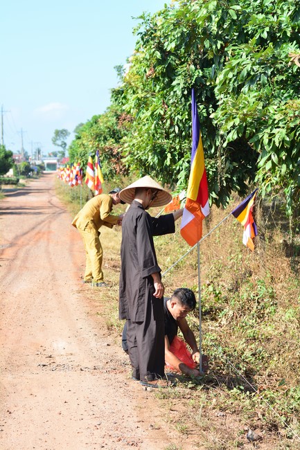 The ceremony setting up the signboard of Quang Phap pagoda - Tay Ninh