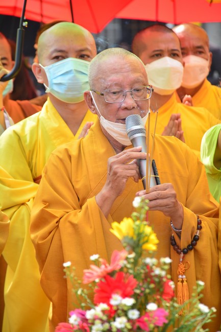 The ceremony setting up the signboard of Quang Phap pagoda - Tay Ninh