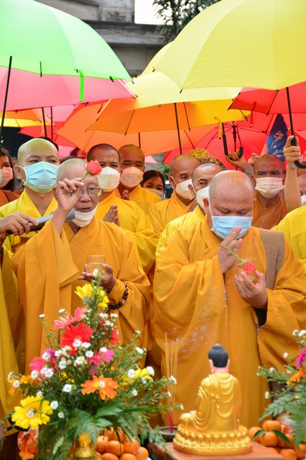 The ceremony setting up the signboard of Quang Phap pagoda - Tay Ninh