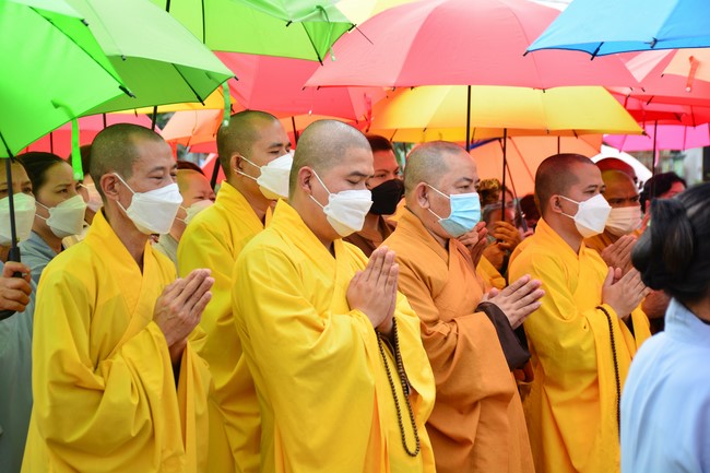 The ceremony setting up the signboard of Quang Phap pagoda - Tay Ninh