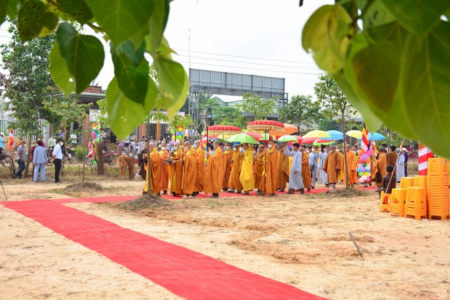 The ceremony setting up the signboard of Quang Phap pagoda - Tay Ninh
