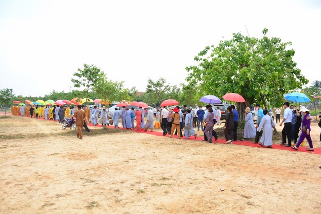 The ceremony setting up the signboard of Quang Phap pagoda - Tay Ninh