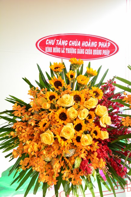 The ceremony setting up the signboard of Quang Phap pagoda - Tay Ninh
