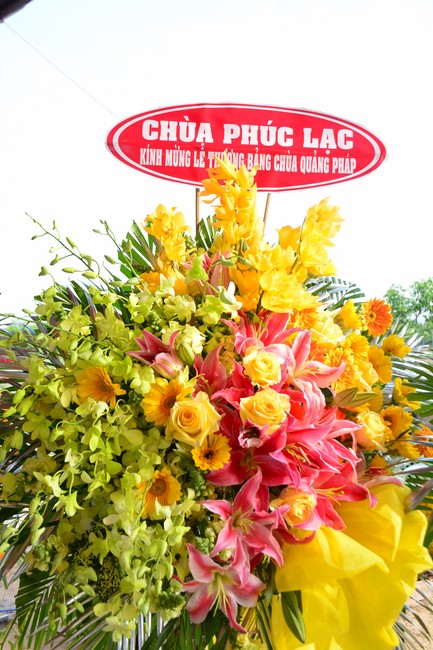The ceremony setting up the signboard of Quang Phap pagoda - Tay Ninh