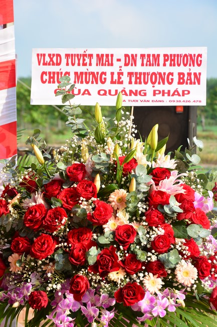 The ceremony setting up the signboard of Quang Phap pagoda - Tay Ninh