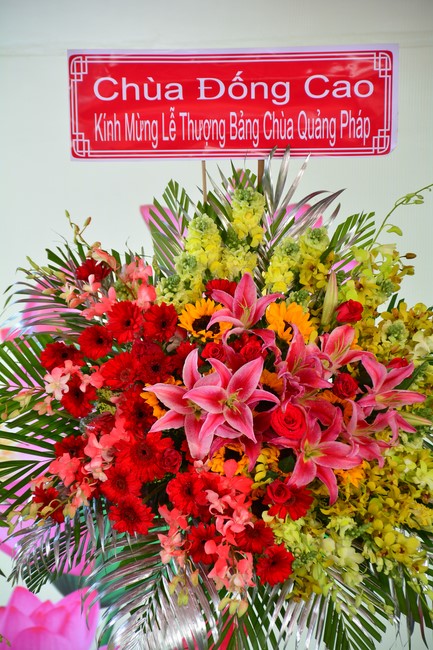 The ceremony setting up the signboard of Quang Phap pagoda - Tay Ninh