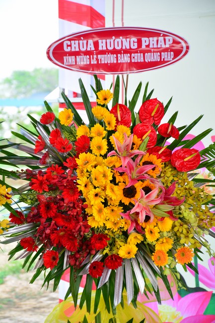 The ceremony setting up the signboard of Quang Phap pagoda - Tay Ninh