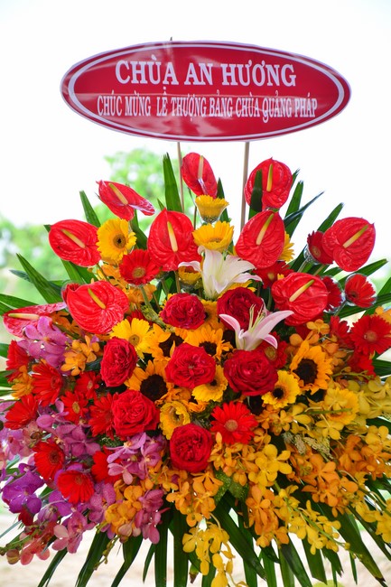 The ceremony setting up the signboard of Quang Phap pagoda - Tay Ninh