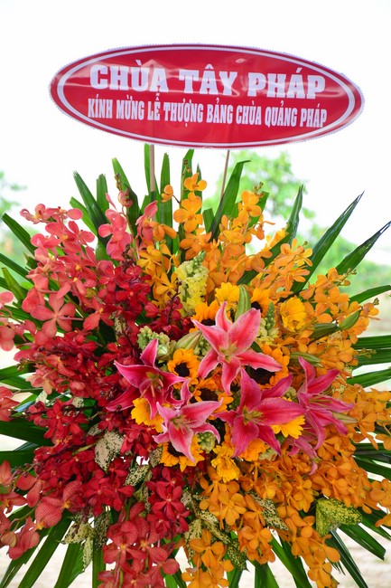 The ceremony setting up the signboard of Quang Phap pagoda - Tay Ninh