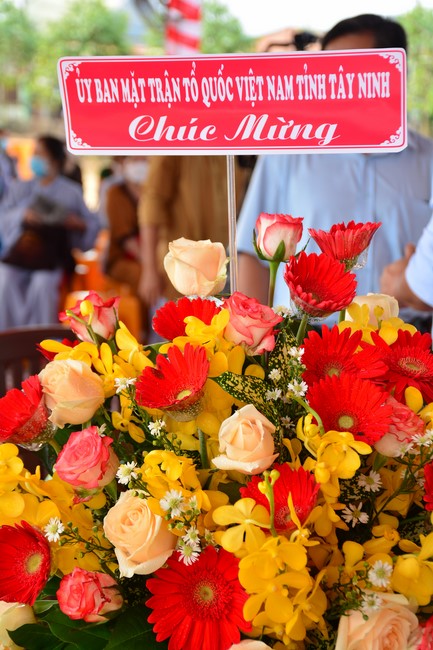 The ceremony setting up the signboard of Quang Phap pagoda - Tay Ninh