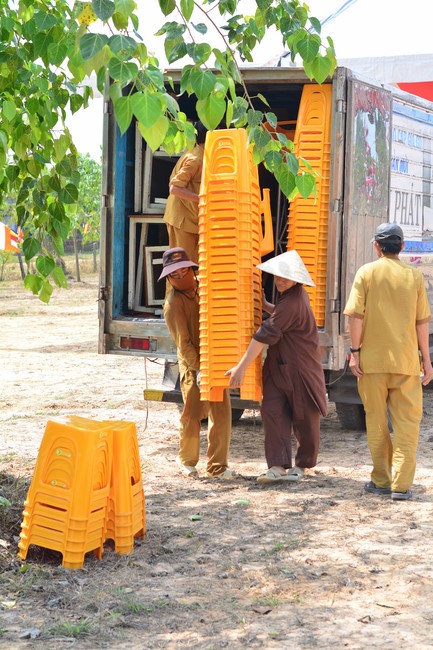 The ceremony setting up the signboard of Quang Phap pagoda - Tay Ninh