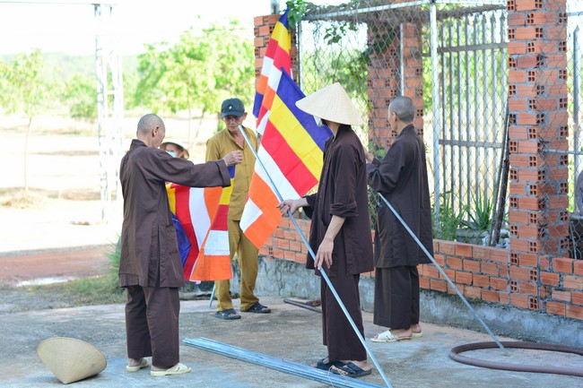 The ceremony setting up the signboard of Quang Phap pagoda - Tay Ninh