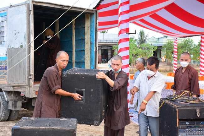 The ceremony setting up the signboard of Quang Phap pagoda - Tay Ninh