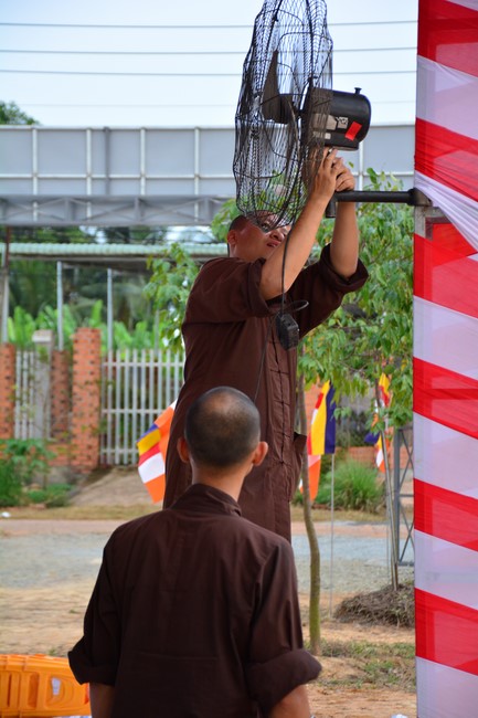 The ceremony setting up the signboard of Quang Phap pagoda - Tay Ninh