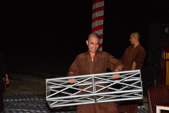 The ceremony setting up the signboard of Quang Phap pagoda - Tay Ninh