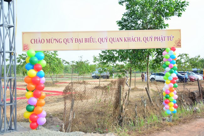 The ceremony setting up the signboard of Quang Phap pagoda - Tay Ninh