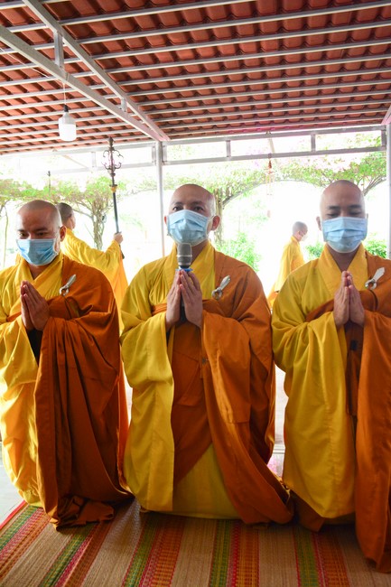 The ceremony setting up the signboard of Quang Phap pagoda - Tay Ninh