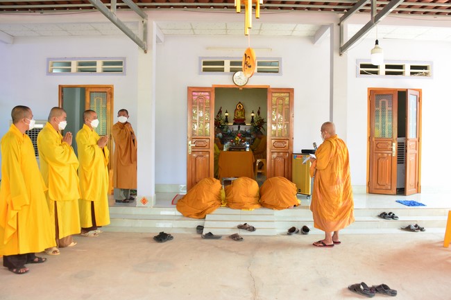 The ceremony setting up the signboard of Quang Phap pagoda - Tay Ninh