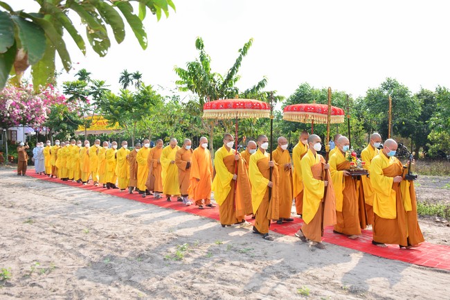 The ceremony setting up the signboard of Quang Phap pagoda - Tay Ninh