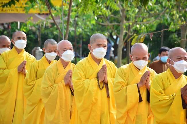 The ceremony setting up the signboard of Quang Phap pagoda - Tay Ninh