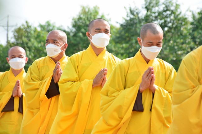 The ceremony setting up the signboard of Quang Phap pagoda - Tay Ninh