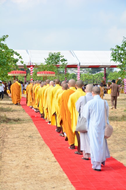 The ceremony setting up the signboard of Quang Phap pagoda - Tay Ninh