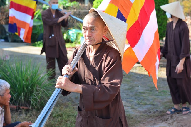 The ceremony setting up the signboard of Quang Phap pagoda - Tay Ninh