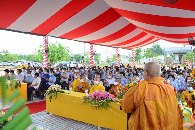 The ceremony setting up the signboard of Quang Phap pagoda - Tay Ninh