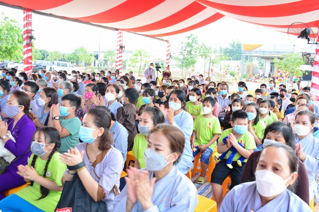 The ceremony setting up the signboard of Quang Phap pagoda - Tay Ninh