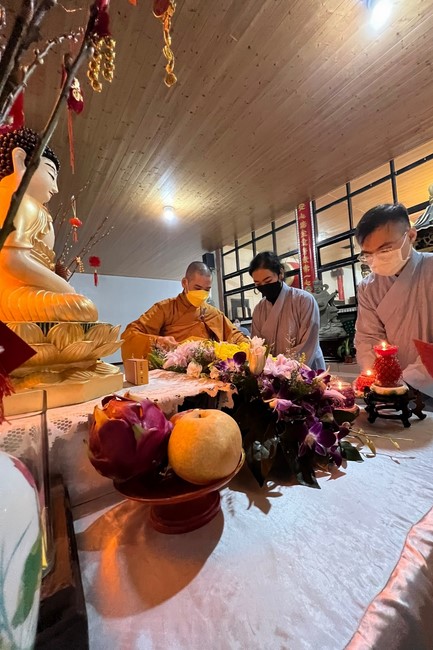 Celebrating New Year's Eve in a foreign land at Linh An Temple, Taiwan