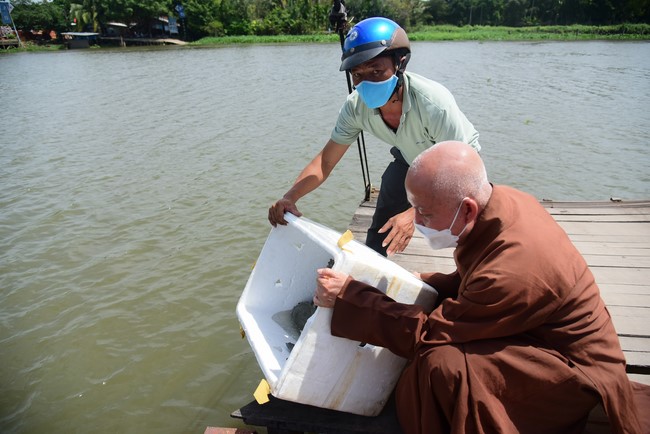 Bàn giao rùa Răng tại trạm Bảo tồn động vật hoang dã Dầu Tiếng- Bình Dương