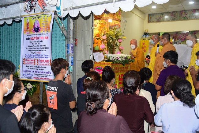 Viếng tang lễ Phật tử Diệu Bảo ở quận 3