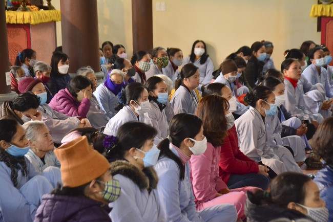 Peace praying ceremony in Tay Khanh Pagoda, Thai Binh