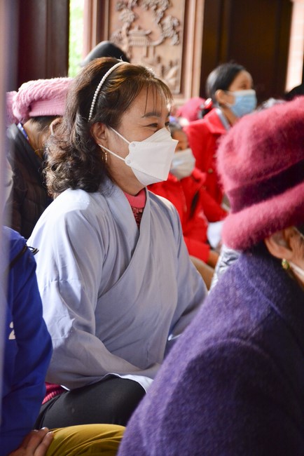Peace praying ceremony in Tay Khanh Pagoda, Thai Binh