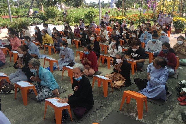 The Ceremony Praying for Peace in Lunar New Year at An Son Pagoda in Quang Ngai.