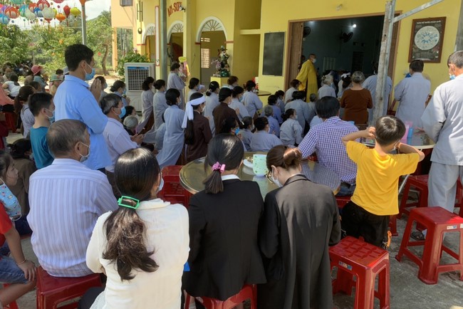 The Ceremony Praying for Peace in Lunar New Year at An Son Pagoda in Quang Ngai.