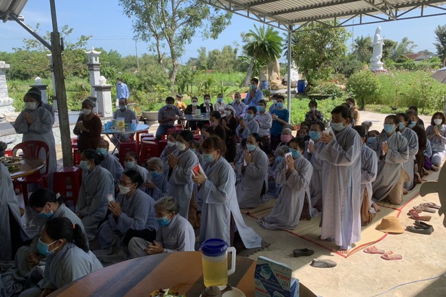 The Ceremony Praying for Peace in Lunar New Year at An Son Pagoda in Quang Ngai.