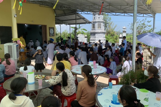 The Ceremony Praying for Peace in Lunar New Year at An Son Pagoda in Quang Ngai.